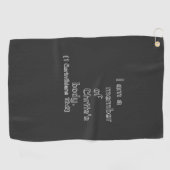 SERVIETTE DE GOLF JE SUIS MEMBRE DU CORPS DU CHRIST. (Horizontal)
