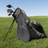 SERVIETTE DE GOLF JE SUIS MEMBRE DU CORPS DU CHRIST. (Vert)