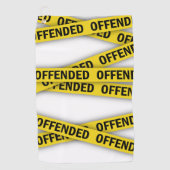 Serviette De Golf Je suis offensé que la police ne croise pas (Devant)