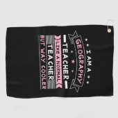 Serviette De Golf Je Suis Professeur De Géographie (Horizontal)