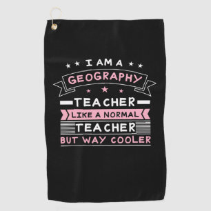 Serviette De Golf Je Suis Professeur De Géographie