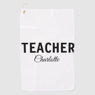 Serviette De Golf Je suis professeur d'école Collègeajoutez votre no