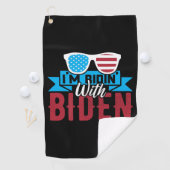 Serviette De Golf Je suis Ridin With Biden (En situation)