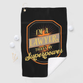 Serviette De Golf Je Suis Un Avocat (En situation)