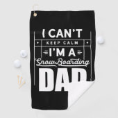 Serviette De Golf Je Suis Un Papa De Snowboard (En situation)