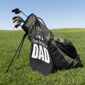 Serviette De Golf Je Suis Un Papa De Snowboard (Vert)