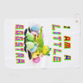 Serviette De Golf Je Suis Un Peu Un Eggstra (Horizontal)