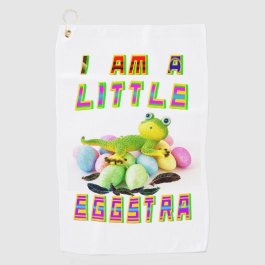 Serviette De Golf Je Suis Un Peu Un Eggstra (Devant)