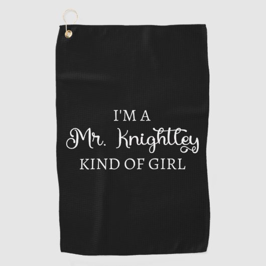 Serviette De Golf Je suis une fille de M. Knightley (Devant)