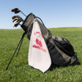 Serviette De Golf Je T'Aime Beaucoup Cherry (Vert)