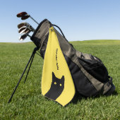 Serviette De Golf Je vois Cat Click pour sélectionner une couleur pe (Vert)