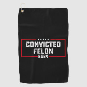 Serviette De Golf Je Vote Pour Le Féon Condamné Pro Trump 2024
