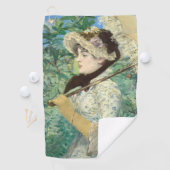 Serviette De Golf Jeanne (Printemps) Edouard Manet   (En situation)