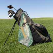Serviette De Golf Jeanne (Printemps) Edouard Manet   (Vert)