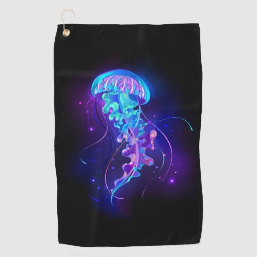 Serviette De Golf Jellyfish éclatante couleur (Devant)
