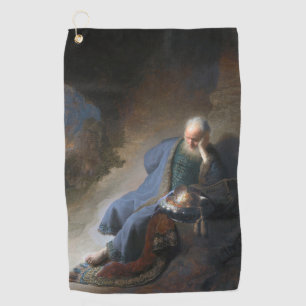 Serviette De Golf Jeremiah Lamenting sur la chute de Jérusalem, Remb