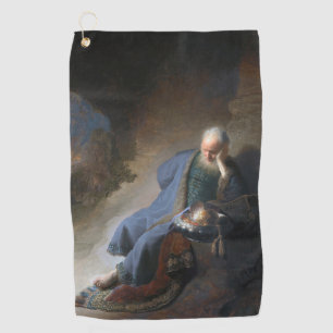 Serviette De Golf Jérémie pleurant sur les ruines de Jérusalem, Remb