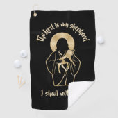 Serviette De Golf Jésus Berger (En situation)