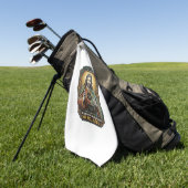 Serviette De Golf Jésus Fond noir Couverture de webcam oubliée Virtu (Vert)