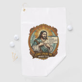 Serviette De Golf Jésus Mauvaise Message Autocorrect Patron Embarras (En situation)