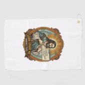 Serviette De Golf Jésus Mauvaise Message Autocorrect Patron Embarras (Horizontal)