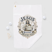 Serviette De Golf Jésus Plan Architecte Blueprint Jésus Plan Archite (En situation)