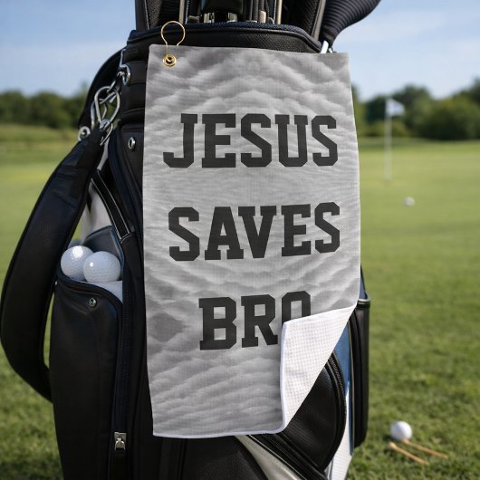 Serviette De Golf Jésus Sauve Bro.