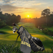 Serviette De Golf Jesus Saves Yellow Gold Parties scintillant