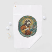 Serviette De Golf Jésus Souris Double Clic Cassée Bureau IT Tech (En situation)