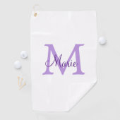 Serviette De Golf jeté simple minimal ajouter nom monogramme rose ro (En situation)
