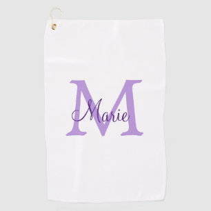 Serviette De Golf jeté simple minimal ajouter nom monogramme rose ro