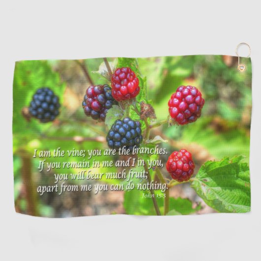 Serviette De Golf John 15:5 (Horizontal)