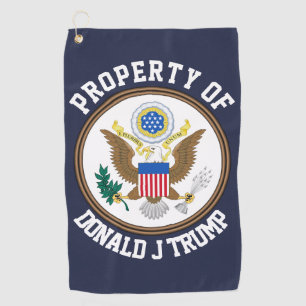 Serviette De Golf Joint présidentiel des Etats-Unis votre texte
