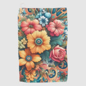 Serviette De Golf Joli bouquet de fleurs (Devant)