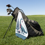 Serviette De Golf Joli Brontosaurus Christmas Golf Towne (Vert)