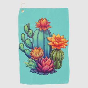 Serviette De Golf Joli cactus en fleurs