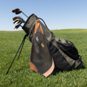 Serviette De Golf Joli chat noir (Vert)