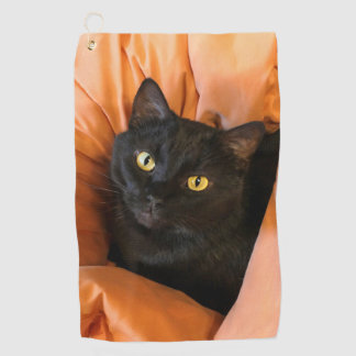 Serviette De Golf Joli Chat Noir