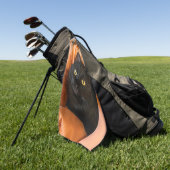 Serviette De Golf Joli Chat Noir (Vert)