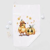 Serviette De Golf Joli Citrouille de poussette Halloween (En situation)