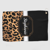 Serviette De Golf Joli Empreinte de léopard (Horizontal)