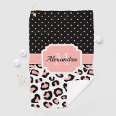 Serviette De Golf Joli Empreinte de léopard (En situation)