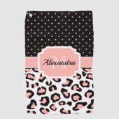 Serviette De Golf Joli Empreinte de léopard (Devant)
