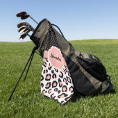 Serviette De Golf Joli Empreinte de léopard (Vert)