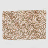 Serviette De Golf Joli Empreinte de léopard Brown Peach (Horizontal)