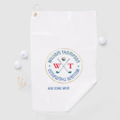 Serviette De Golf joli golf blanc (En situation)