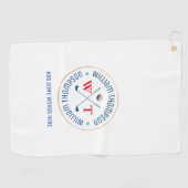 Serviette De Golf joli golf blanc (Horizontal)