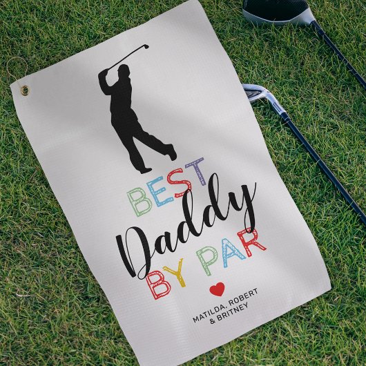 Serviette De Golf Joli Meilleur Papa Par Tapis de Golf