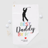 Serviette De Golf Joli Meilleur Papa Par Tapis de Golf (En situation)