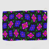 Serviette De Golf Joli Motif de fleurs roses (Horizontal)
